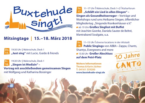 Info-Postkarte "Buxtehude singt!"