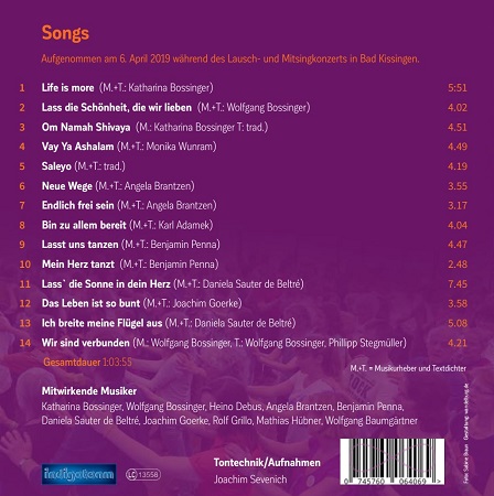 CD-Cover Rückseite